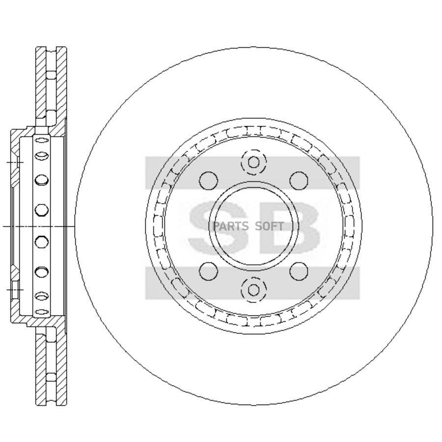 

SANGSIN BRAKE Диск тормозной, передний