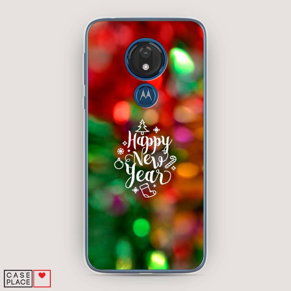 

Чехол для Motorola Moto G7 "Новый Год на елке", Зеленый;красный;желтый, 241150-5