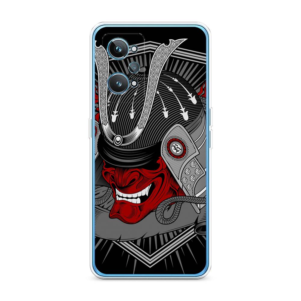

Чехол на Realme GT 2 "Красная маска самурая", Белый;красный;черный, 258550-4