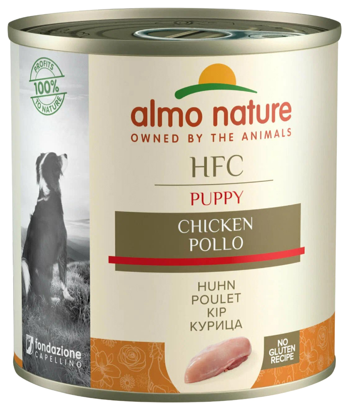 Влажный корм для щенков Almo Nature HFC Natural Puppy Chicken, с курицей, 280 г, 12 шт