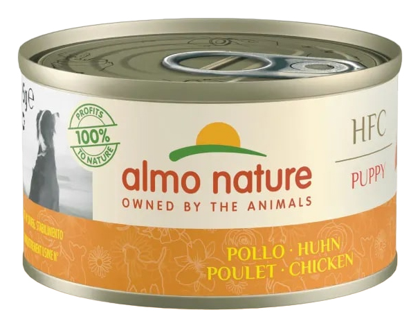 Влажный корм для щенков Almo Nature HFC Natural Puppy Chicken, с курицей, 95 г, 24 шт
