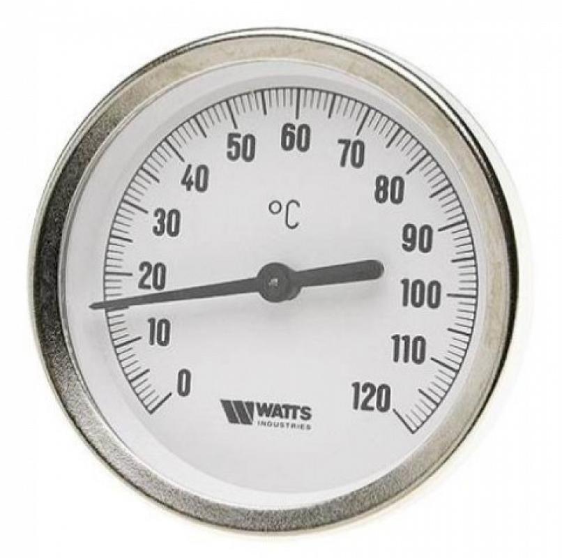 Термометр биметаллический Watts F+R801 резьба с самоуплотненем с погружной гильзой