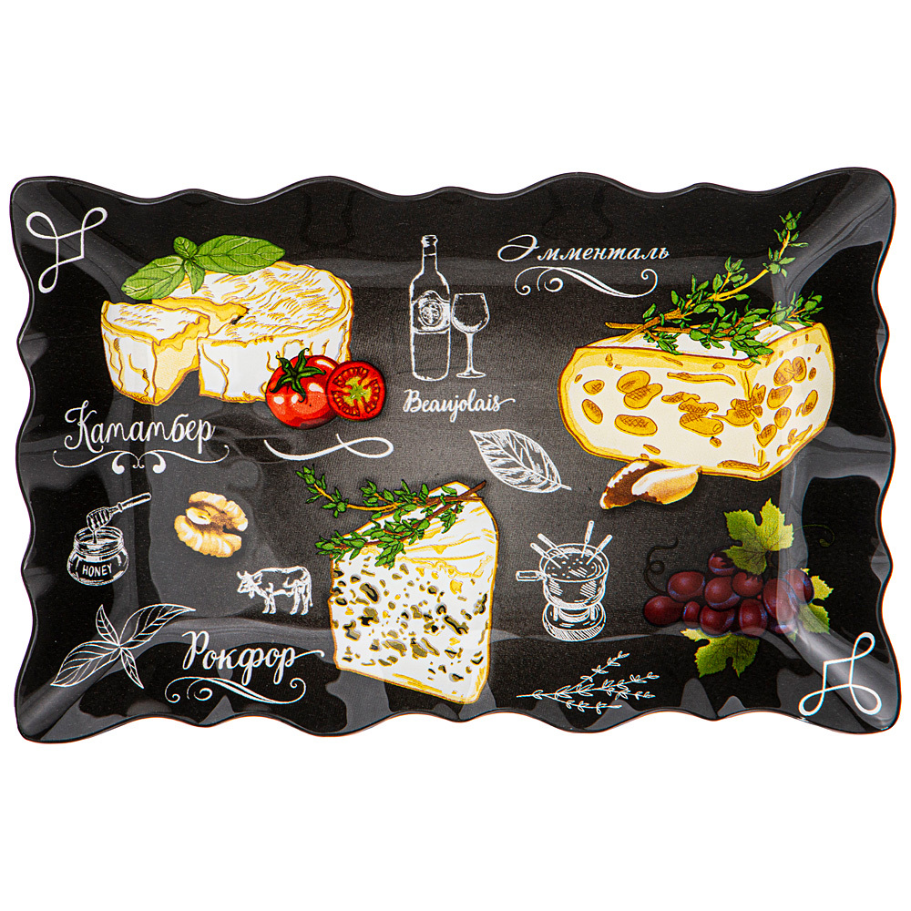 

Набор из 6 штук Блюдо для сервировки Lefard "Buffet" 25*16,5*2 см (198-295), Черный