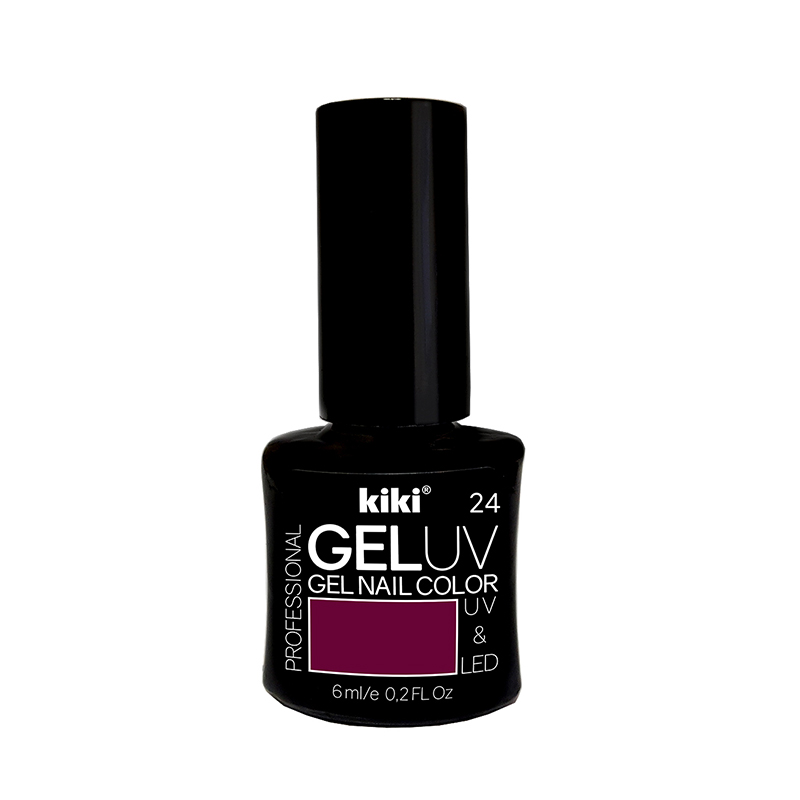 Гель-лак для ногтей Kiki Gel Uv&Led 24 вишневый kiki верхнее покрытие для ногтей гель эффект 10