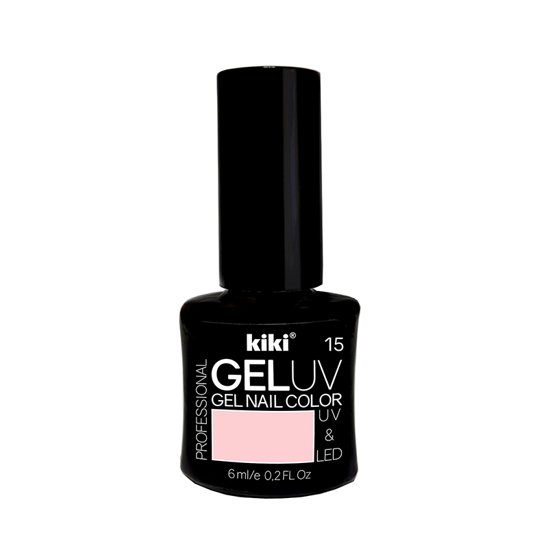 Гель-лак для ногтей Kiki Gel Uv&Led 15 бледно-розовый