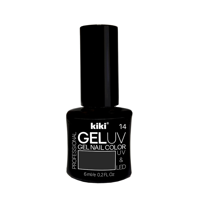 Гель-лак для ногтей Kiki Gel Uv&Led 14 черный kiki нюдовая камуфлирующая база для ногтей gel uv