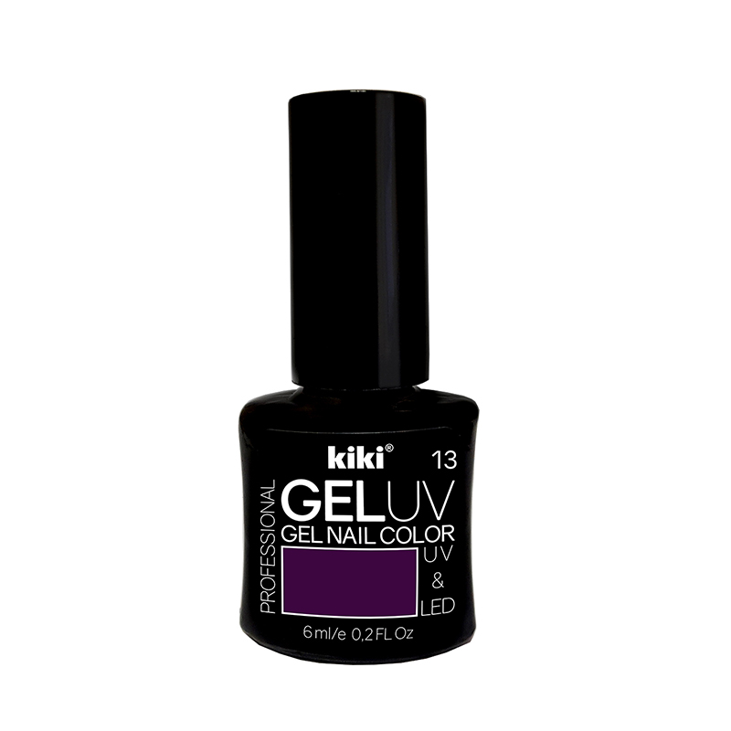 Гель-лак для ногтей Kiki Gel Uv&Led 13 темно-фиолетовый kiki верхнее покрытие для ногтей гель эффект 10