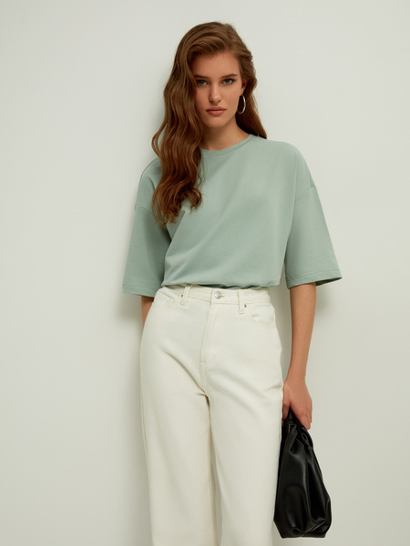 

Футболка женская ZARINA 2265550457 зеленая L, 2265550457