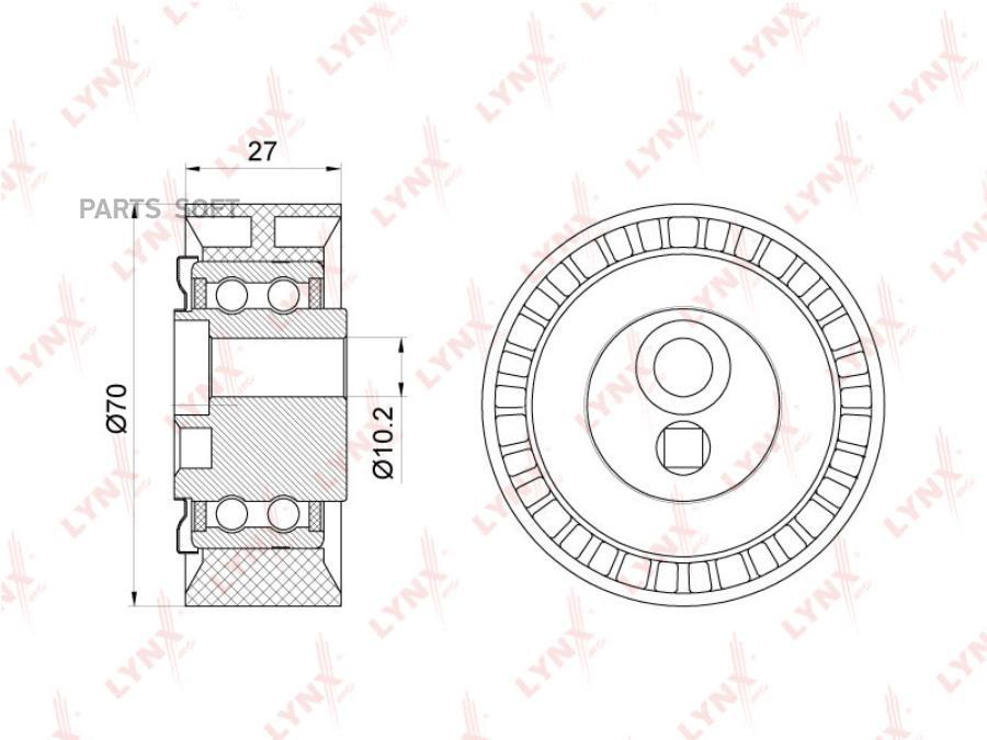 

Натяжной ролик приводной LYNXauto PB-5059