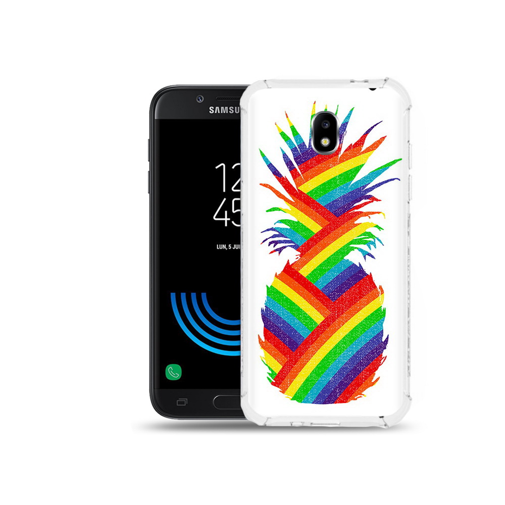 

Чехол MyPads Tocco для Samsung Galaxy J5 (2017) радужный ананас, Прозрачный, Tocco