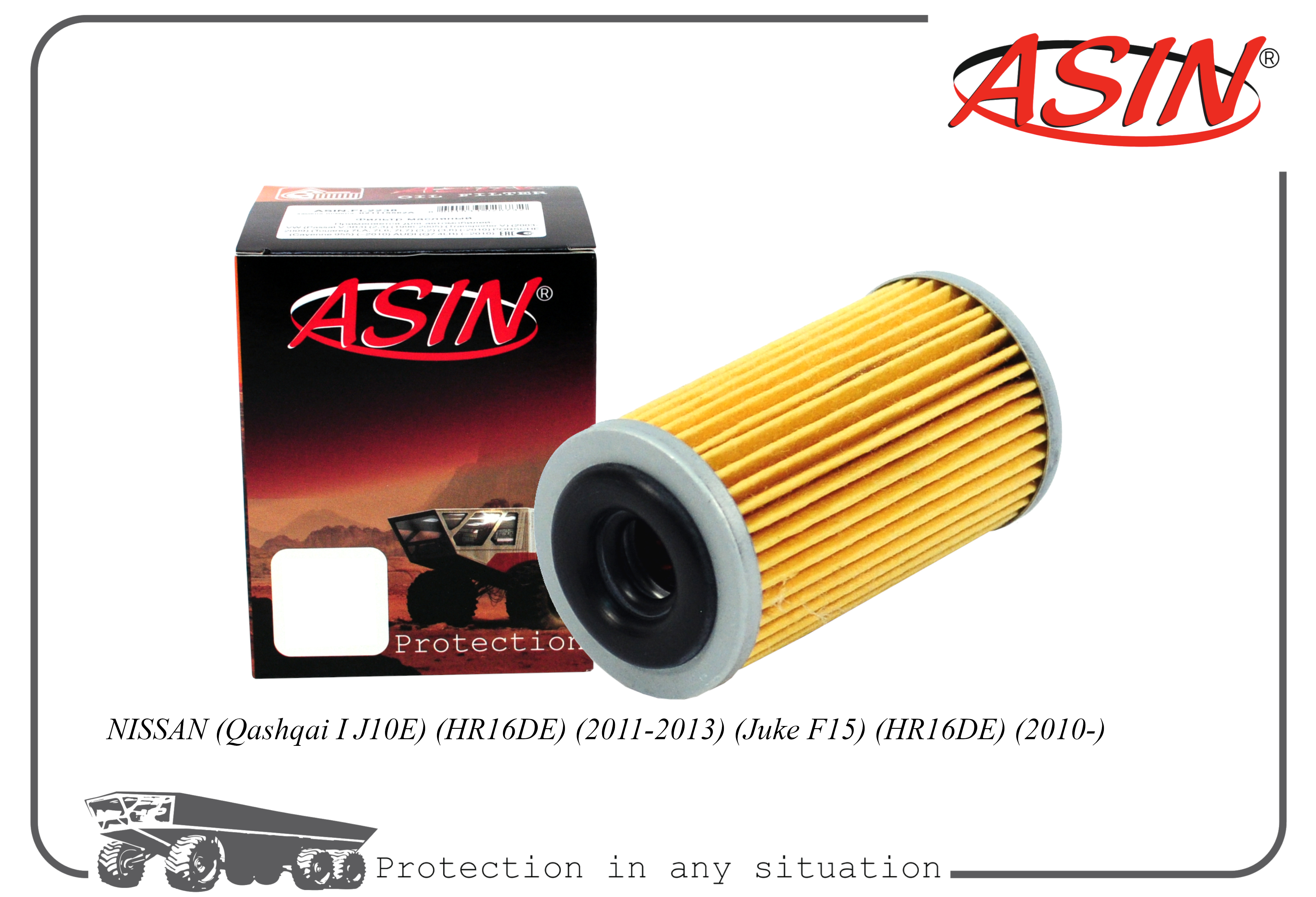 Фильтр масляный АКПП ASIN 31726-28X0A/ASIN.HD235 для NISSAN Qashqai I J10E HR16DE 2011-201