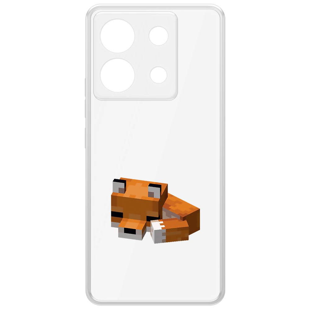 

Чехол-накладка Krutoff Clear Case Minecraft-Спящий Лисенок для Xiaomi Poco X6, Прозрачный