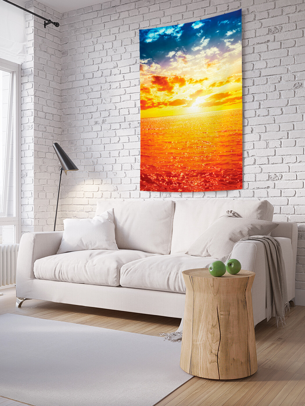 

Вертикальное фотопанно JoyArty Уходящее солнце, из ткани, 150х200 см