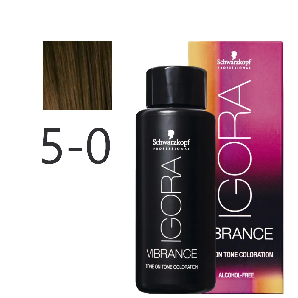 фото Краска для волос schwarzkopf igora vibrancе 5-0 60 мл