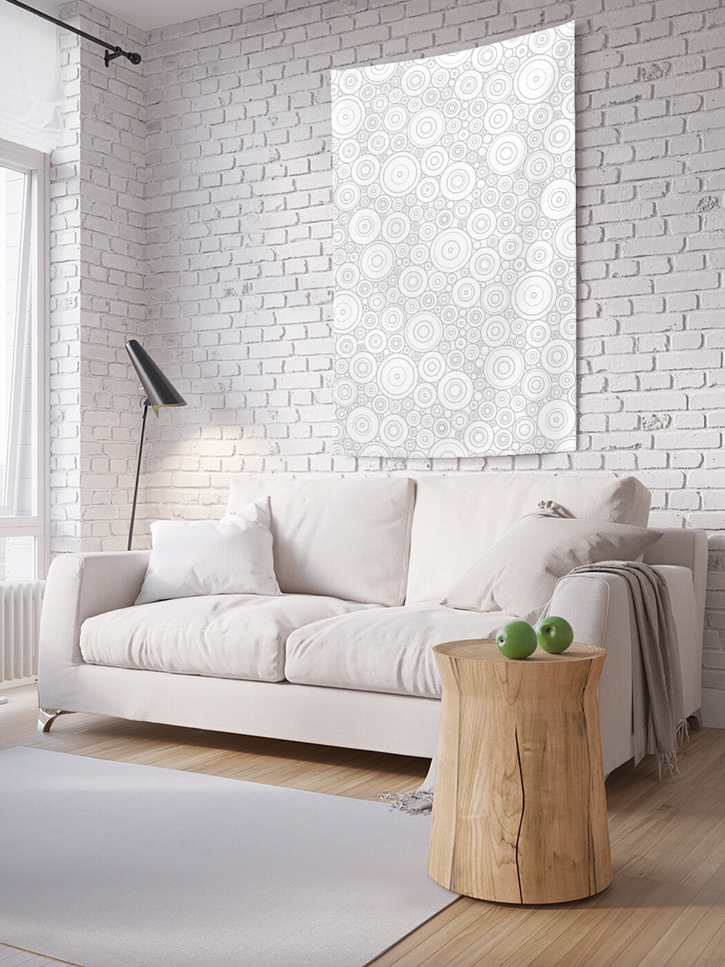 

Вертикальное фотопанно JoyArty Узоры с кругами, из ткани, 100х150 см