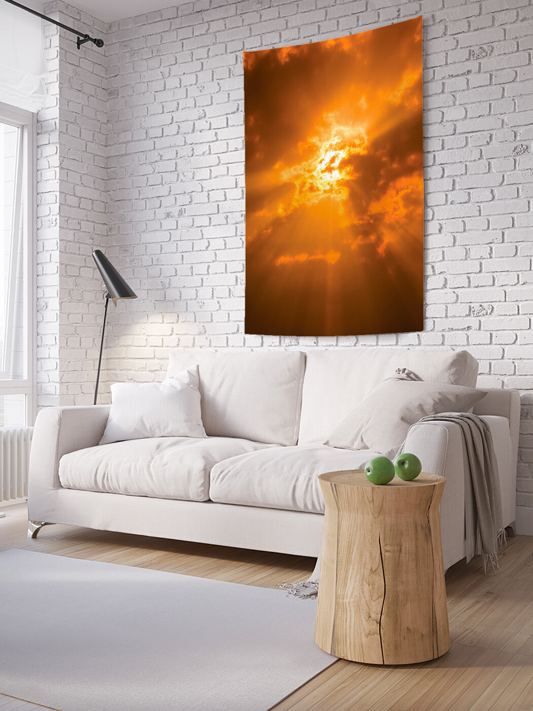 

Вертикальное фотопанно JoyArty Солнце прячется, из ткани, 100х150 см