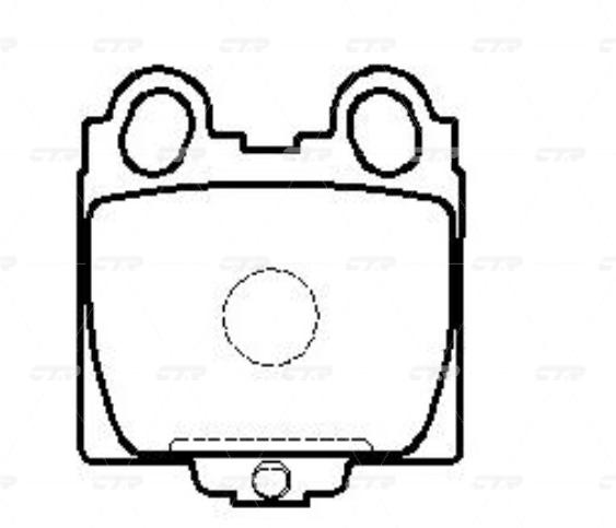 

Тормозные колодки Ctr GK1042