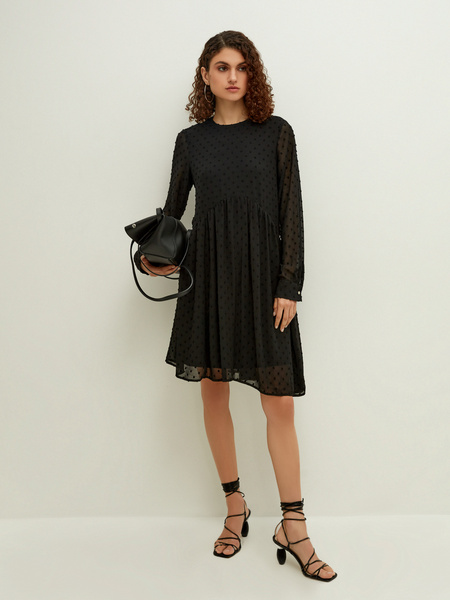 

Платье женское ZARINA 2368033543 черное S, Черный, 2368033543