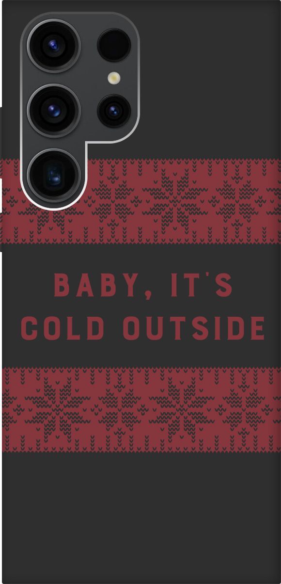 

Чехол на Samsung Galaxy S23 Ultra с 3D принтом "It's Cold" черный, Черный;красный, 158350