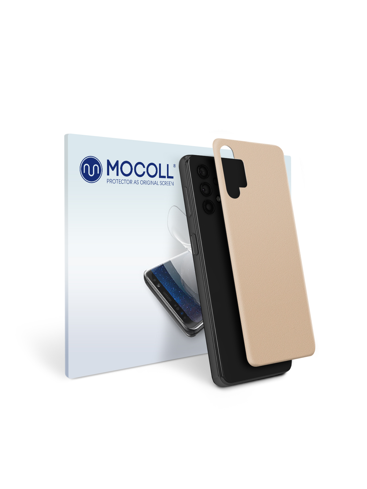 

Пленка защитная MOCOLL для задней панели Samsung Galaxy A32 5G Кожа Белая
