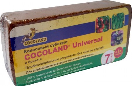 Грунт для террариума Cocoland  Universal, брикет, кокос, 7 л.