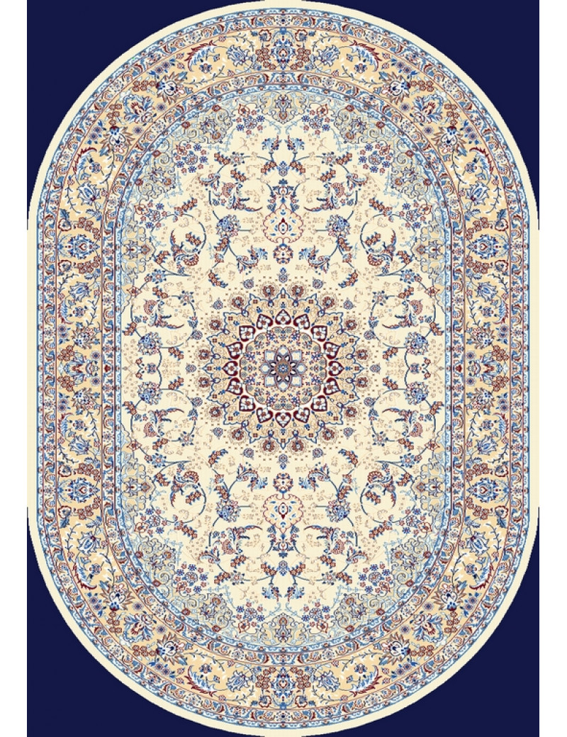

Ковер HUNNU Wool+Viscose 6C1101 001 ОВАЛ