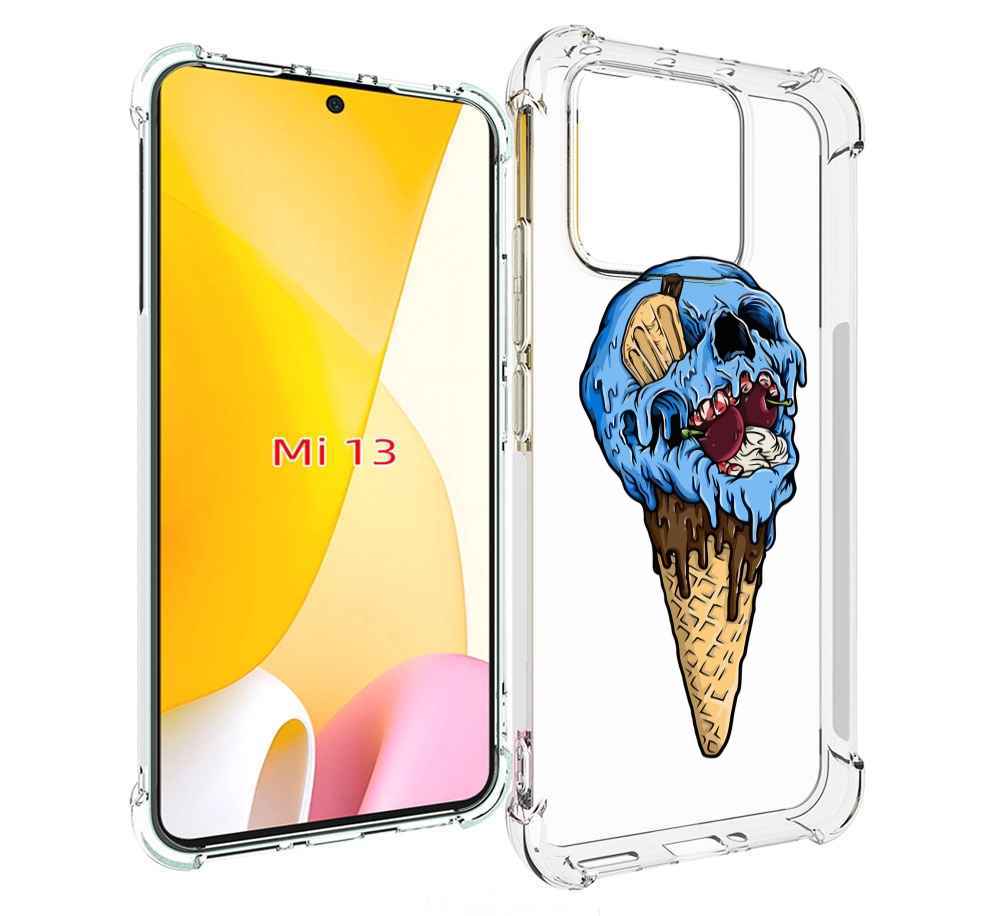 

Чехол MyPads мороженное череп для Xiaomi 13, Прозрачный, Tocco