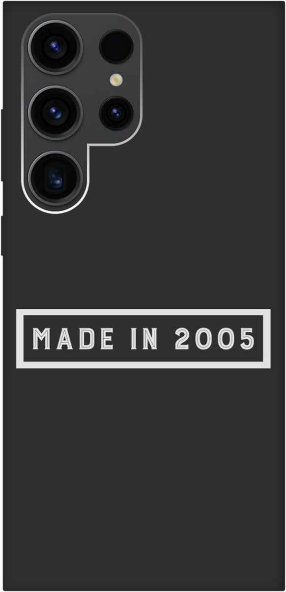 

Чехол на Samsung Galaxy S23 Ultra с 3D принтом "2005 W" черный, Черный;белый, 158349