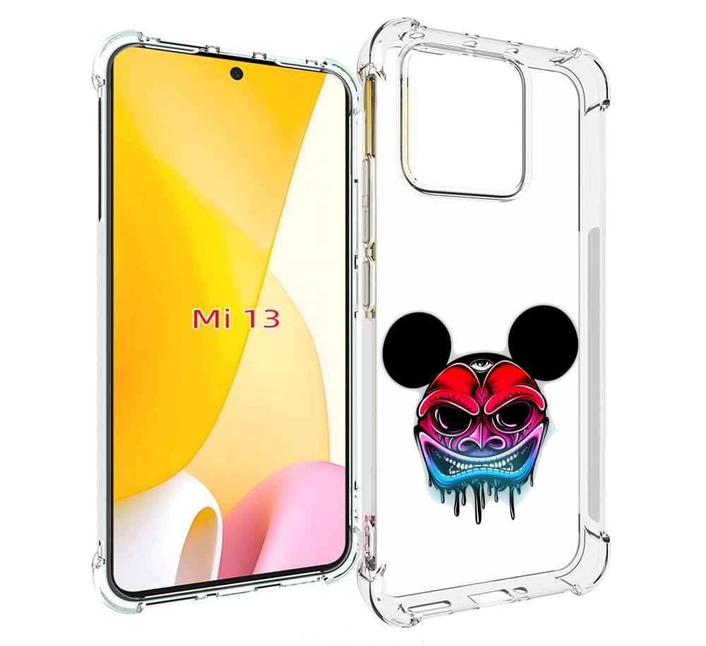 

Чехол MyPads микки в маске для Xiaomi 13, Прозрачный, Tocco