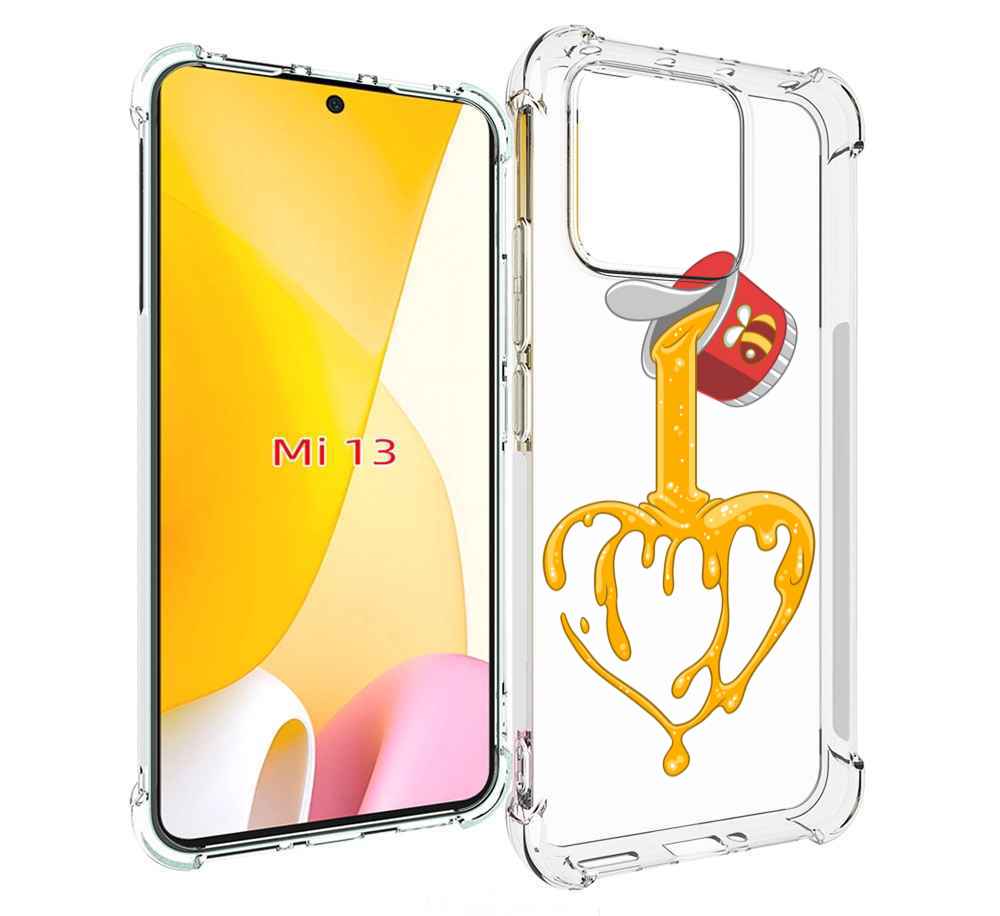 

Чехол MyPads медовое сердце для Xiaomi 13, Прозрачный, Tocco