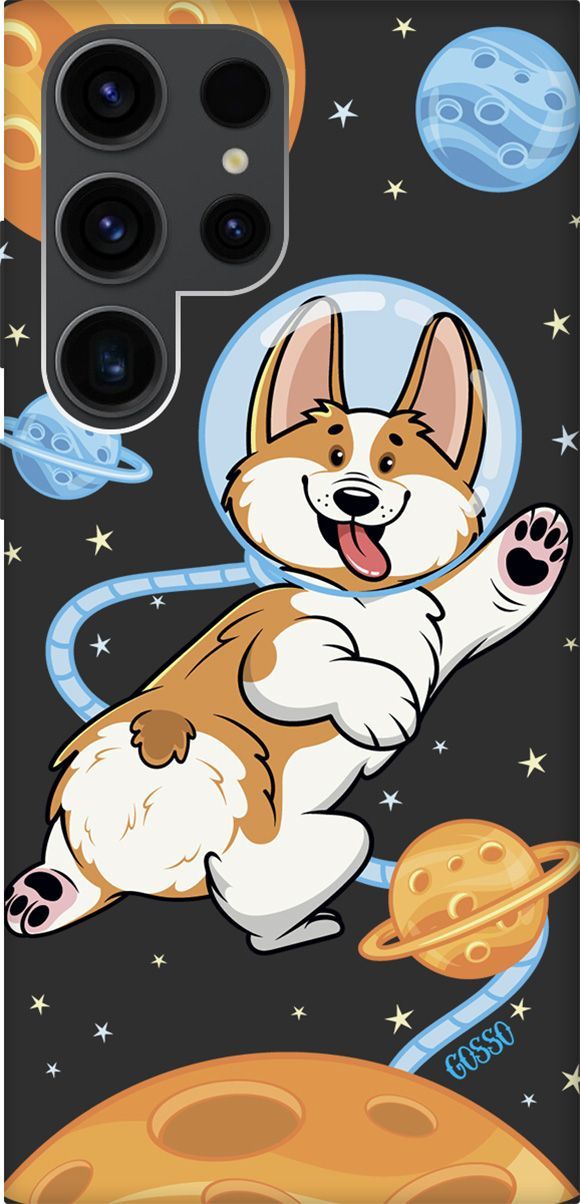 

Чехол на Samsung Galaxy S23 Ultra с 3D принтом "CosmoCorgi" черный, Черный;коричневый, 158348