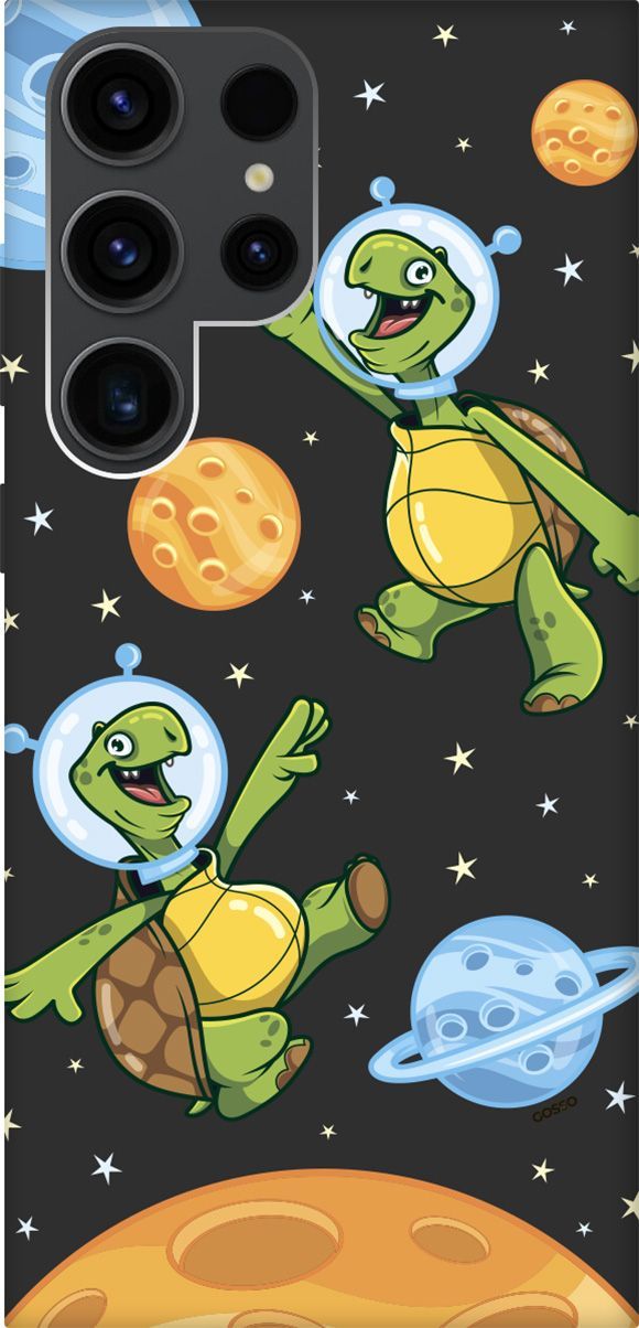 

Чехол на Samsung Galaxy S23 Ultra с 3D принтом "CosmoTurtles" черный, Черный;бежевый, 158348