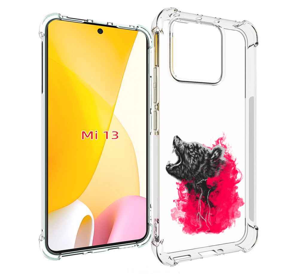 

Чехол MyPads медведь в дымке для Xiaomi 13, Прозрачный, Tocco