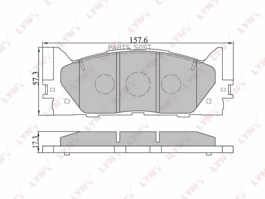 

Колодки торм.пер.TOYOTA CAMRY(V40) 06=>, LEXUS ES350 07=>