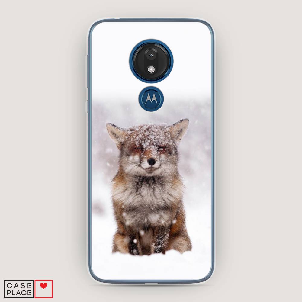 

Чехол для Motorola Moto G7 "Зимняя лиса", Белый;серый;коричневый, 241150-1