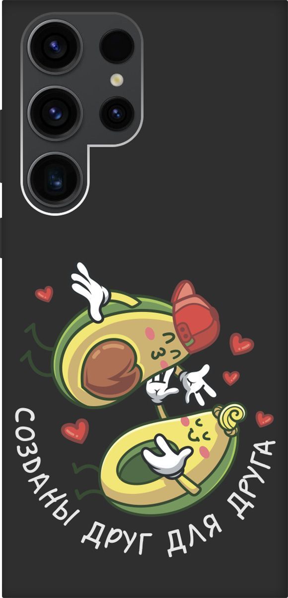

Чехол на Samsung Galaxy S23 Ultra с 3D принтом "Avo-Love" черный, Черный;желтый, 158348