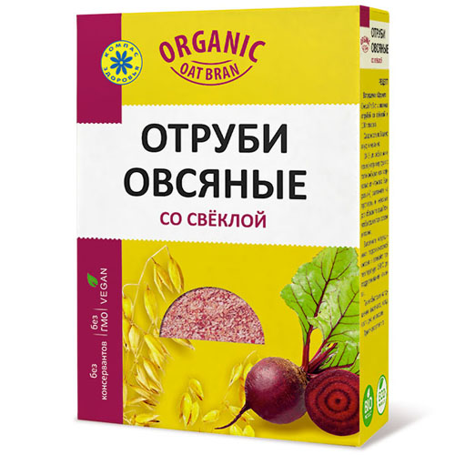 Отруби "овсяные Со Свеклой" Компас Здоровья 200 Г