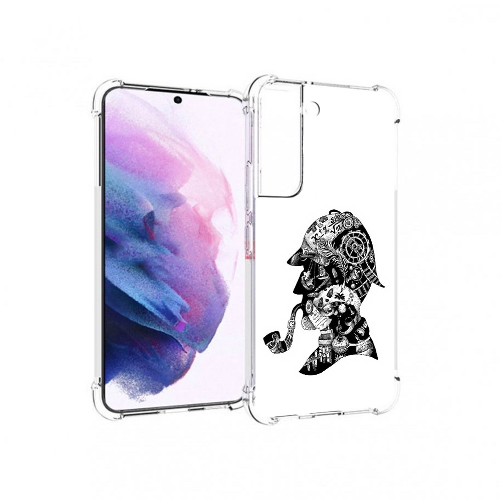 

Чехол MyPads Tocco для Samsung Galaxy S22 мужчина с трубкой абстракция (PT194926.508.488), Прозрачный, Tocco