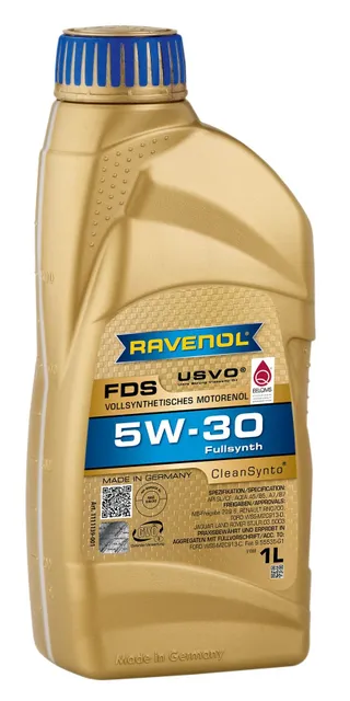 

Моторное масло RAVENOL FDS 5W-30 Синтетическое 1 л