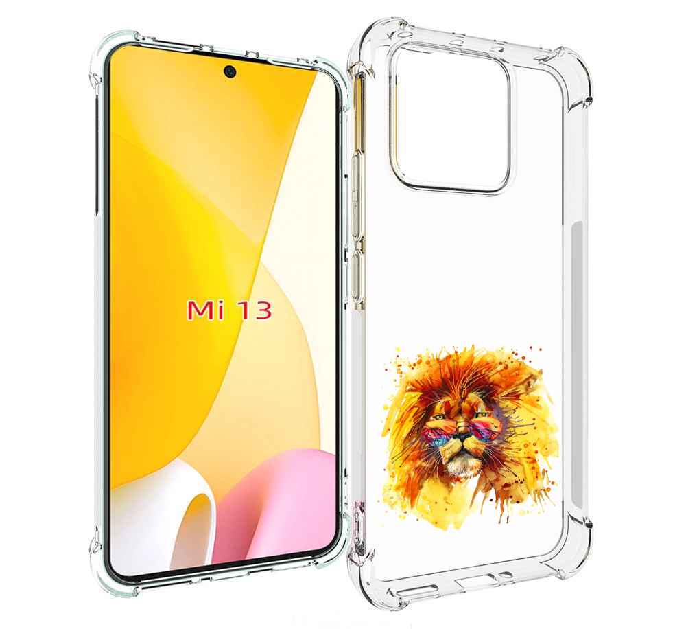 

Чехол MyPads лев в очках для Xiaomi 13, Прозрачный, Tocco