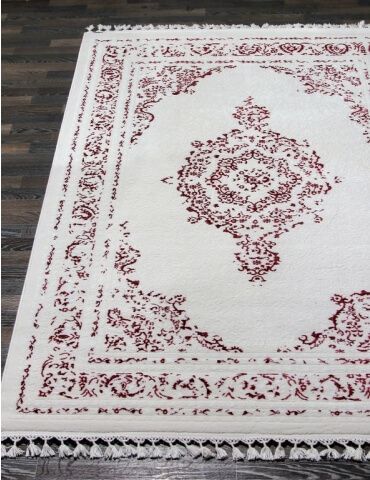 фото Ковер hunkar 07855a fuchsia/white karmen hali