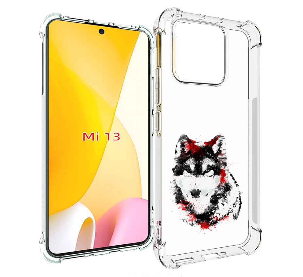 

Чехол MyPads кровавый волк для Xiaomi 13, Прозрачный, Tocco