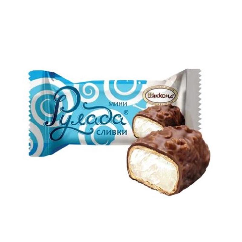 

Конфеты шоколадные Акконд Рулада мини сливки-арахис 500 г