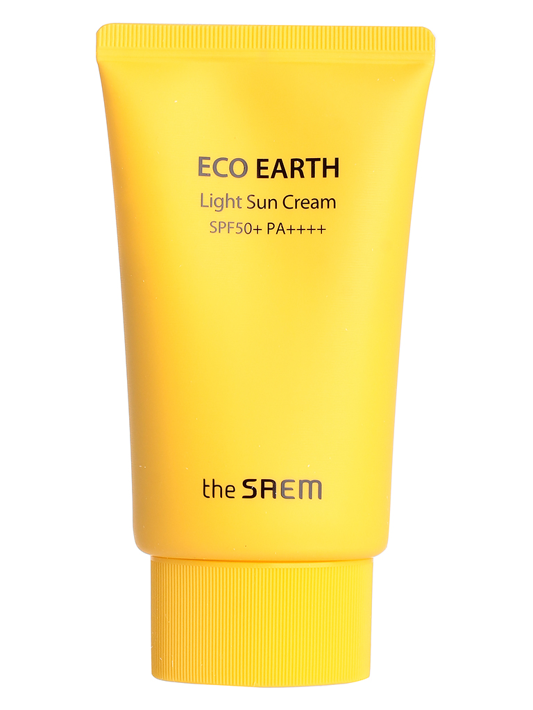 

Легкий солнцезащитный крем The Saem eco earth light sun cream spf50+ pa++++