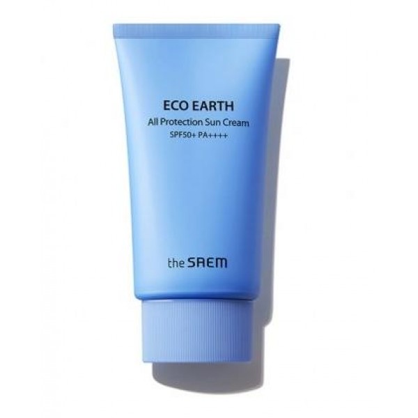 Крем солнцезащитный The Saem eco earth all protection sun cream spf50+ pa++++ for apple airpods pro 3 in 1 silicone anti fall case ear tip anti lost carabiner protection set midnight blue