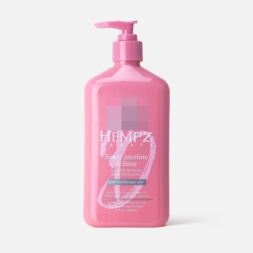 Молочко для тела HEMPZ Sweet Jasmine & Rose Herbal Body Moisturizer увлажняющее, 500 мл