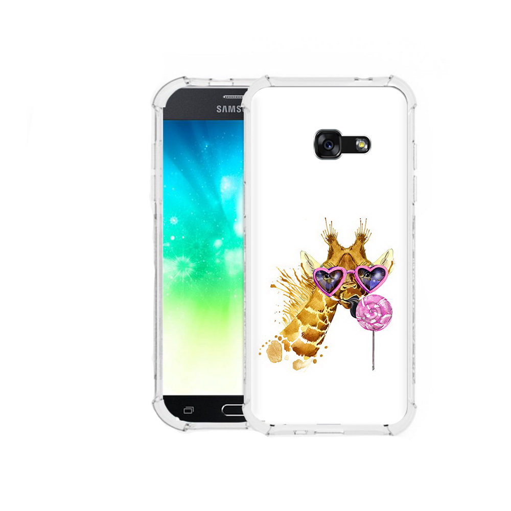 

Чехол MyPads Tocco для Samsung Galaxy A3 (2016) акварельный жираф, Прозрачный, Tocco