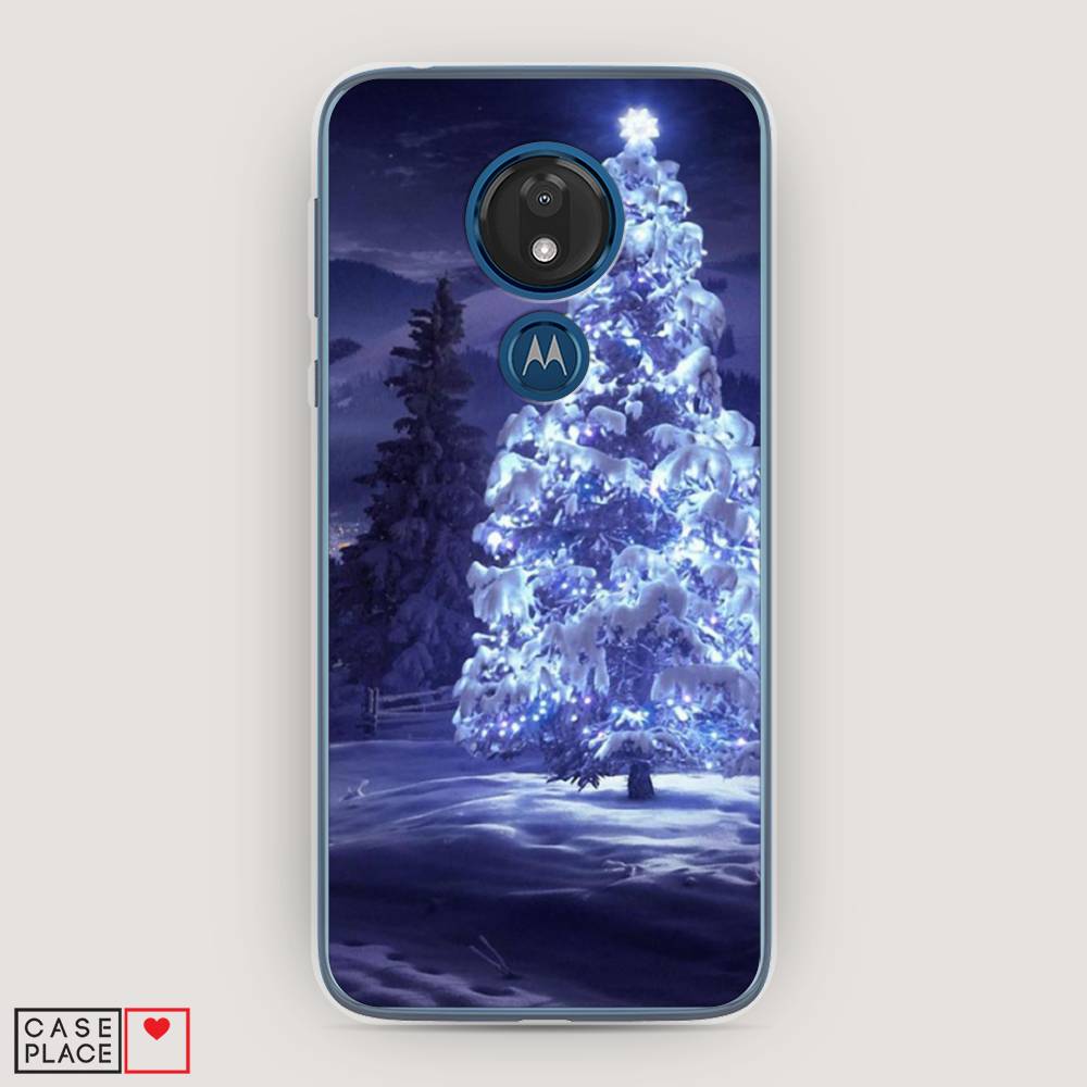 

Чехол для Motorola Moto G7 "Зима 4", Синий;черный;белый, 241150-2