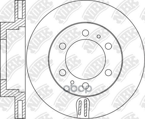 

NIBK RN1664 / RN1664V Диск тормозной | перед |