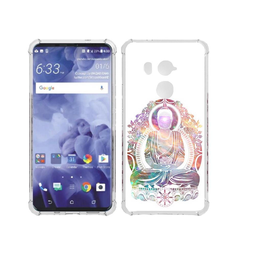 

Чехол MyPads Tocco для HTC U11 Plus умный мужчина абстракция, Прозрачный, Tocco